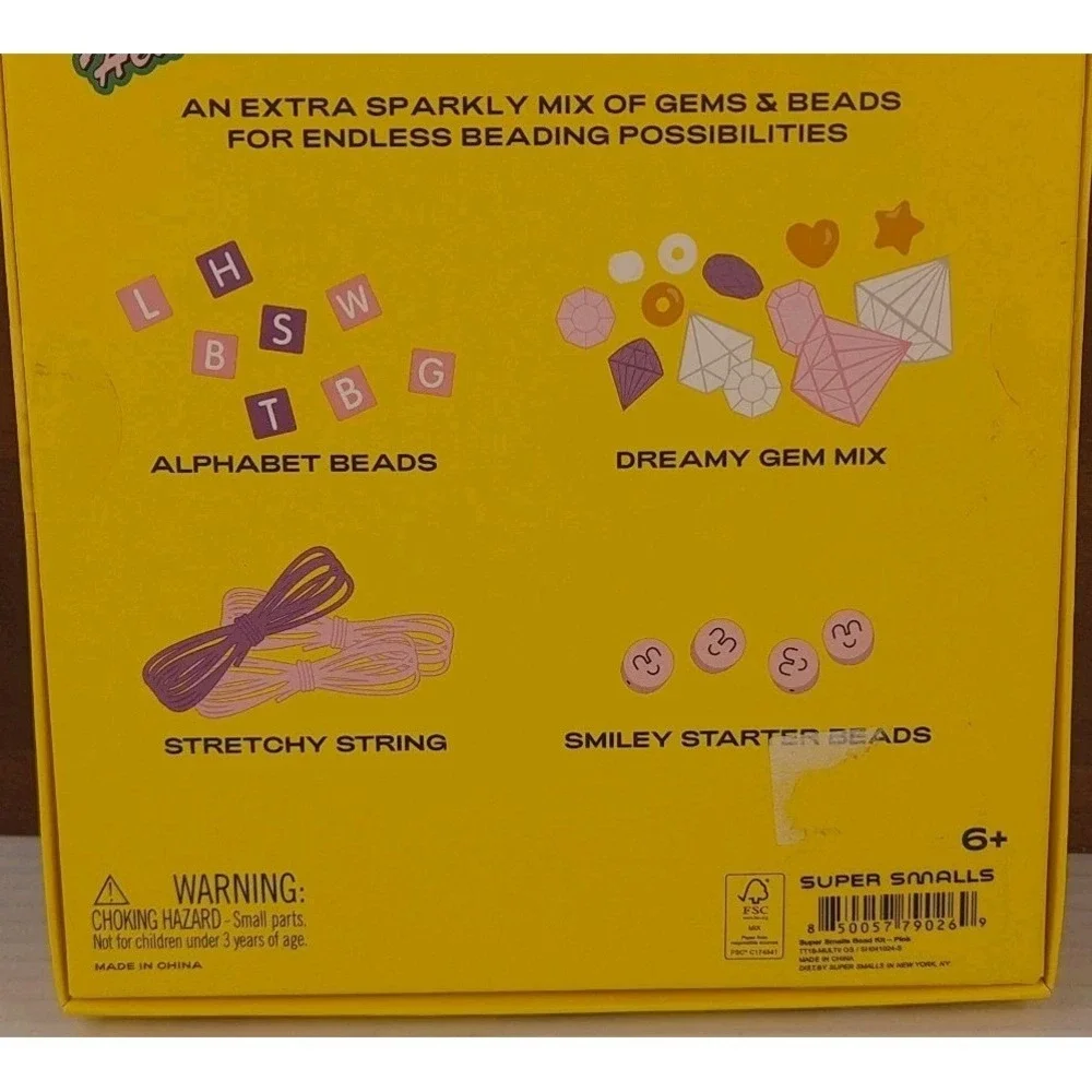 Super Smalls Rainbow Bead Kit for Kids Jewelry Making New In Box